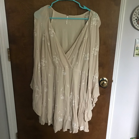 Free People Embroidered Wrap Dress - Picture 3 of 6